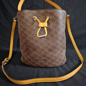 Karl Lagerfeld Yellow and Black Tote Bag